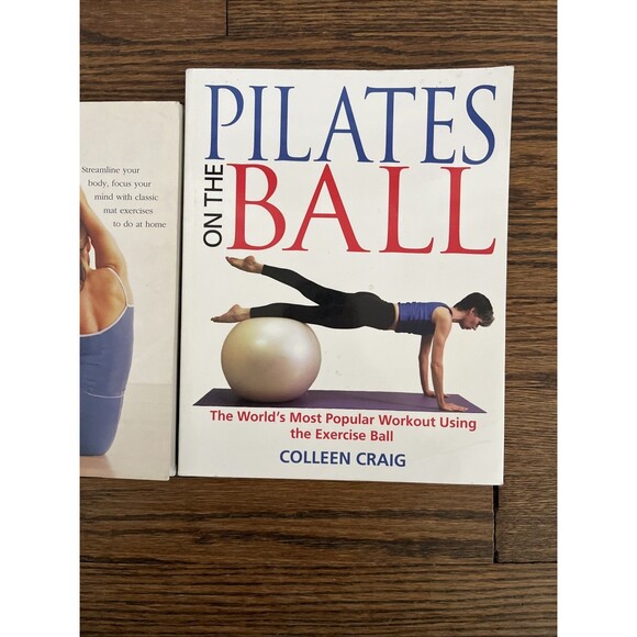 Lot of 2 Pilates Exercise Soft Cover Books Work Out Fitness - Picture 3 of 4